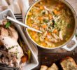 Классический домашний куриный суп с лапшой