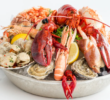 ПП морепродукты, запеченные с чесноком и адыгейским сыром